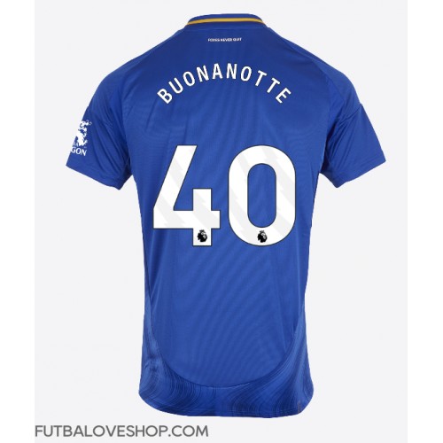 Dres Leicester City Facundo Buonanotte #40 Domáci 2024-25 Krátky Rukáv